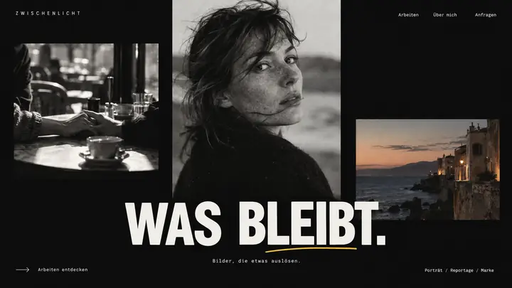Design-Idee Fotograf
