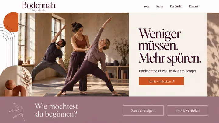 Design-Idee Yogastudio