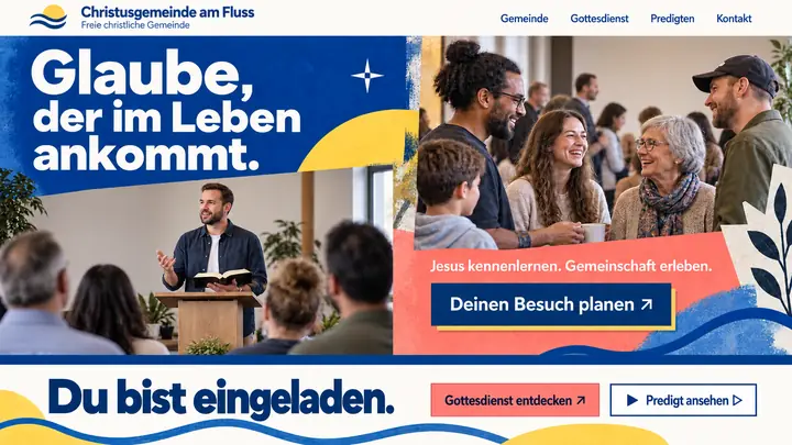 Design-Idee Freikirche