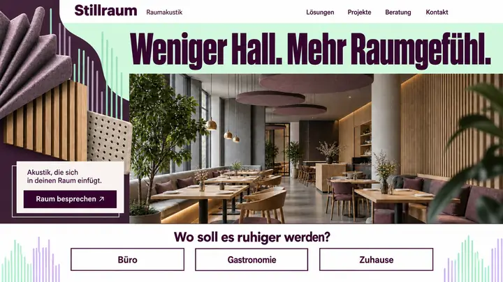 Design-Idee Raumakustik