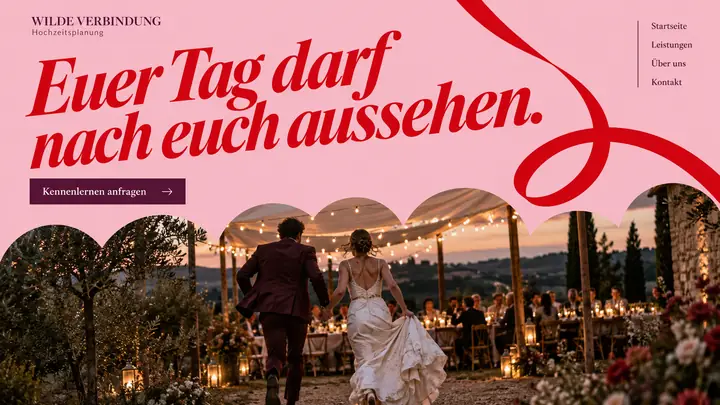 Design-Idee Hochzeitsplanung