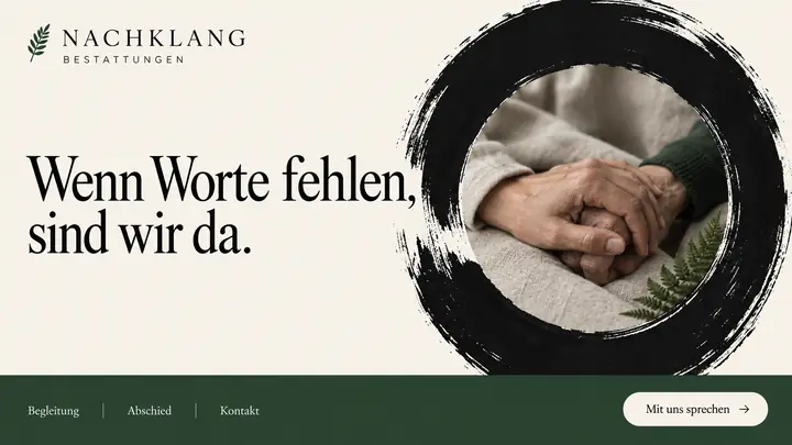 Design-Idee Bestattung