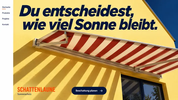 Design-Idee Sonnenschutz