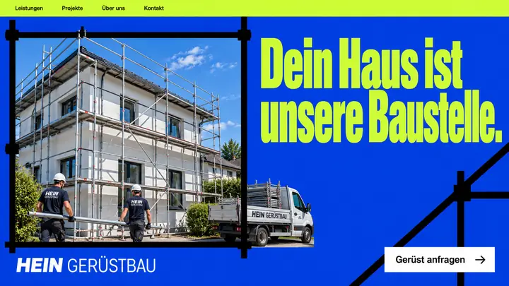Design-Idee Gerüstbau