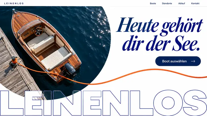 Design-Idee Bootsverleih