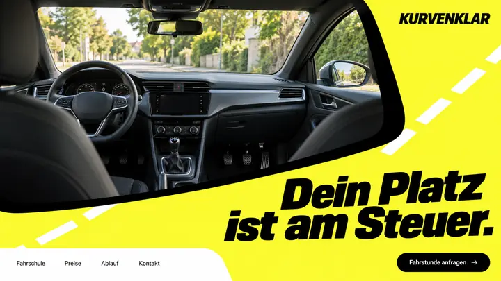 Design-Idee Fahrschule