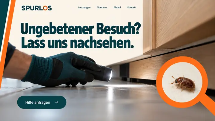 Design-Idee Schädlingsbekämpfung