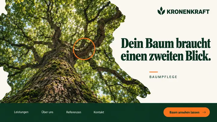 Design-Idee Baumpflege