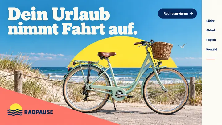 Design-Idee Fahrradverleih