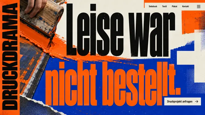 Design-Idee Siebdruckerei