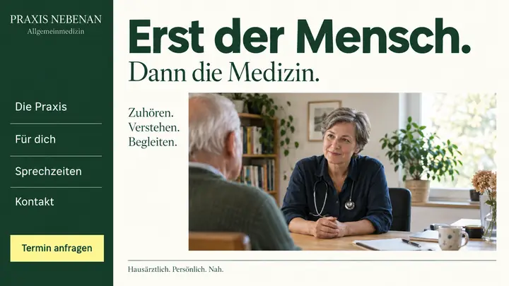 Design-Idee Hausarztpraxis