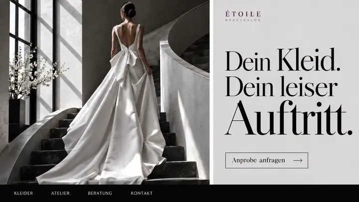 Design-Idee Brautmode