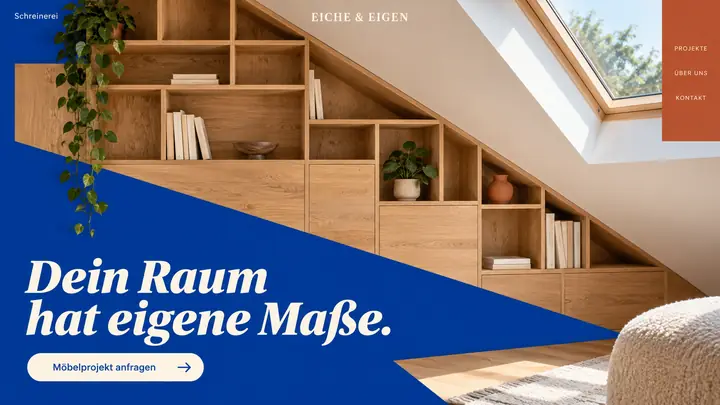 Design-Idee Schreinerei