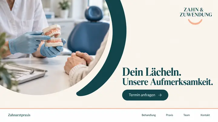 Design-Idee Zahnarztpraxis