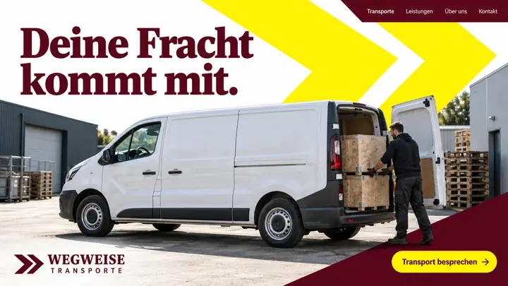 Design-Idee Kurierdienst