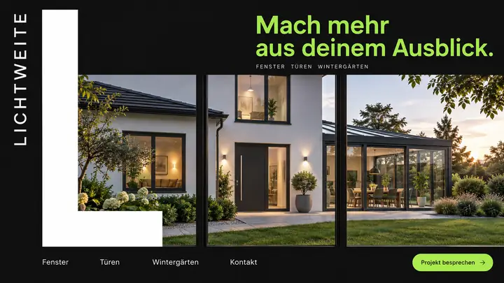 Design-Idee Fensterbau