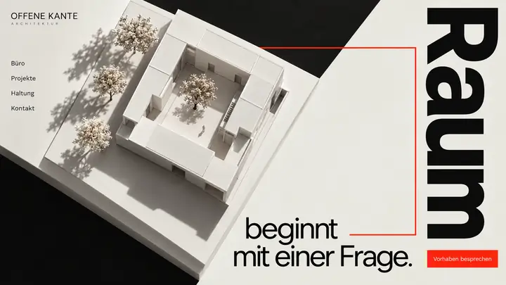 Design-Idee Architekturbüro