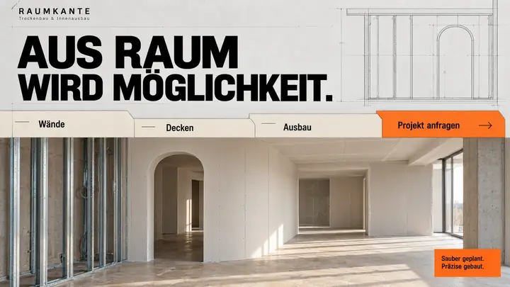 Design-Idee Trockenbau