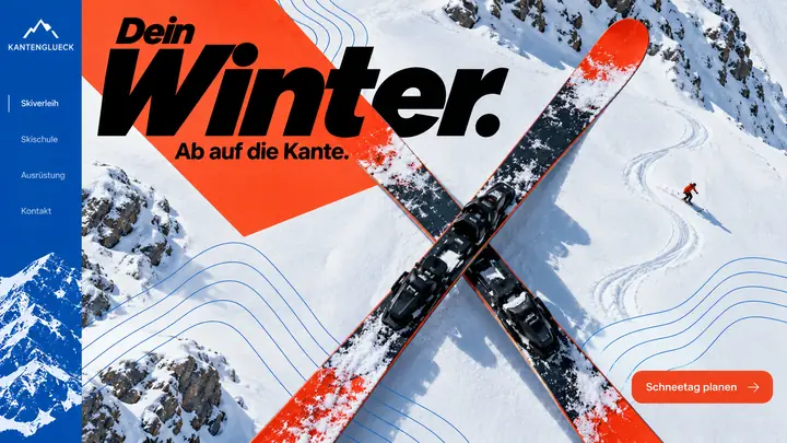 Design-Idee Skischule