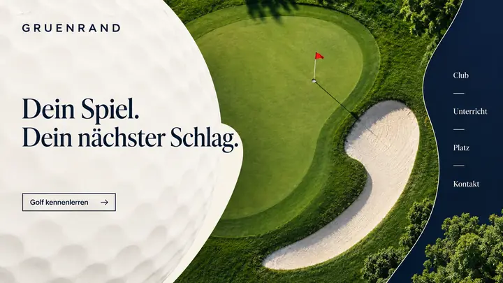 Design-Idee Golfclub