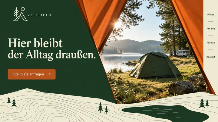 Design-Idee Campingplatz