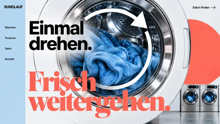 Design-Idee Waschsalon