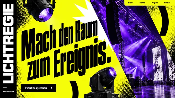 Design-Idee Eventtechnik