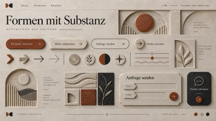 Design-Idee Relief und Ruhe