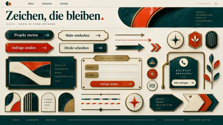 Design-Idee Emaille und Signal