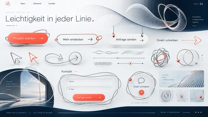 Design-Idee Draht und Dimension