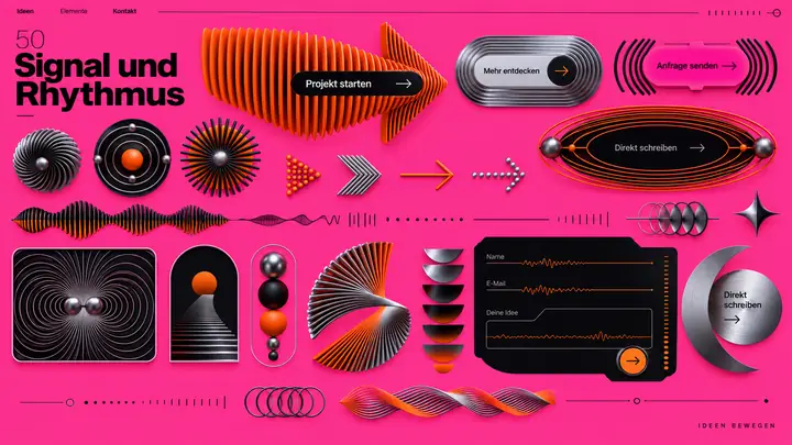Design-Idee Signal und Rhythmus