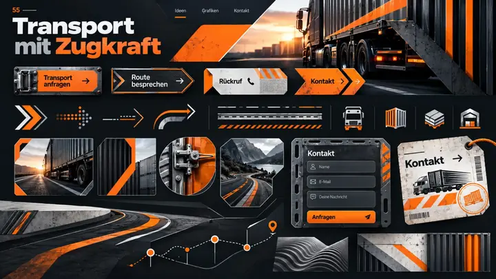 Design-Idee Transport mit Zugkraft