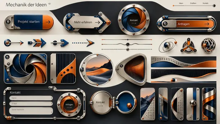 Design-Idee Mechanik der Ideen