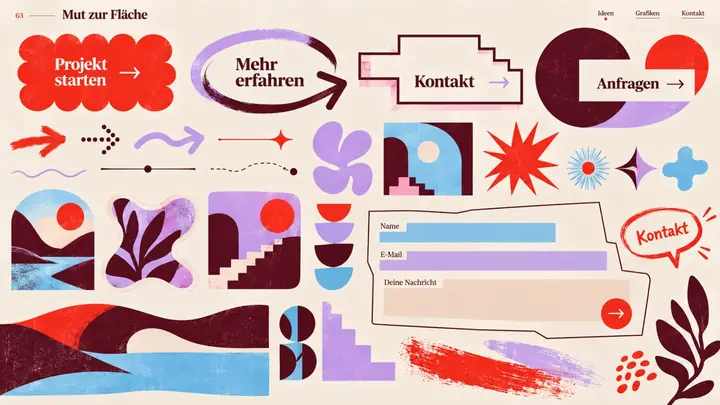Design-Idee Mut zur Fläche