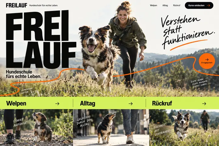 Design-Idee Hundeschule
