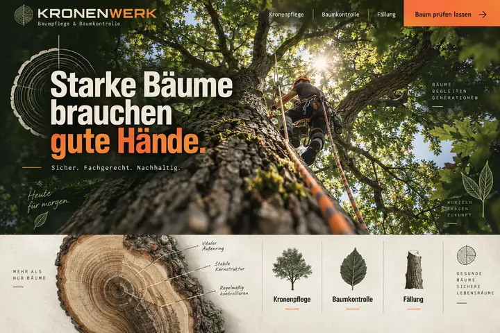 Design-Idee Baumpflege