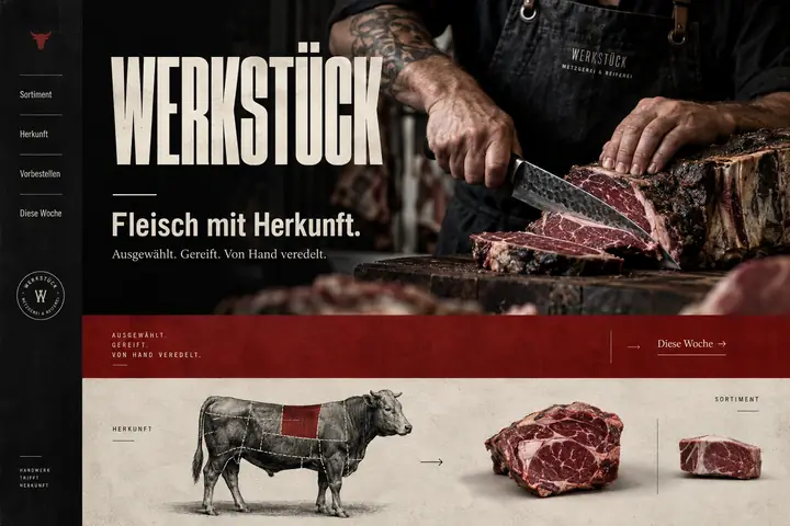 Design-Idee Metzgerei