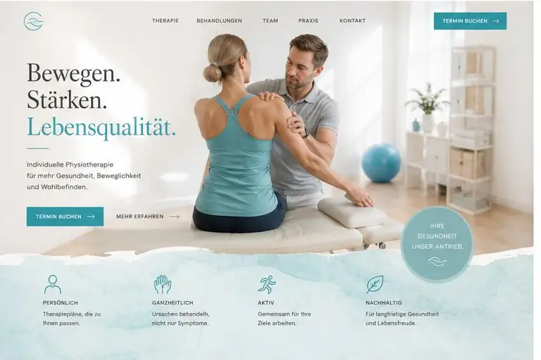 Design-Idee Physiotherapie