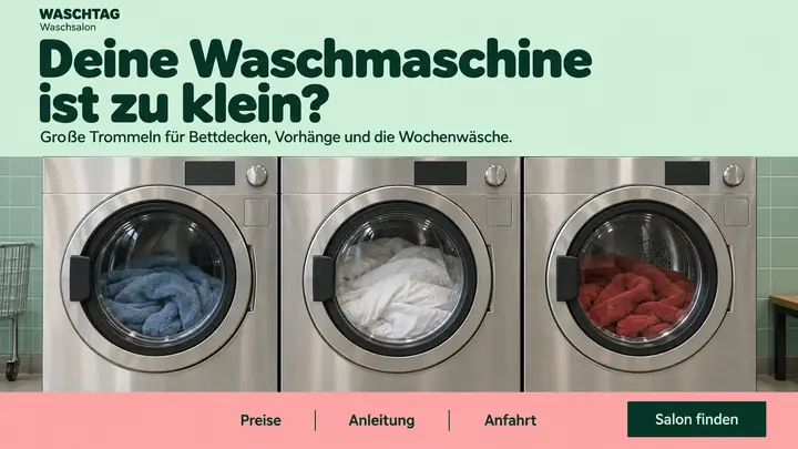 Design-Idee Waschsalon