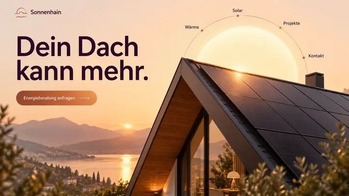 Design-Idee Heizung und Solar