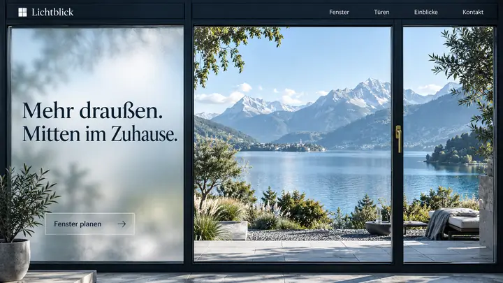 Design-Idee Fensterbau