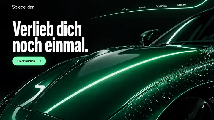 Design-Idee Autoaufbereitung